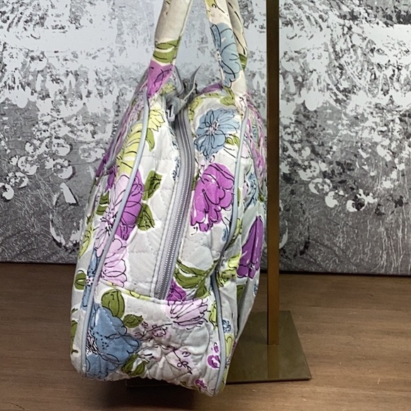 Vera Bradley Grey and Pink Small Tote - Picture 5 of 13